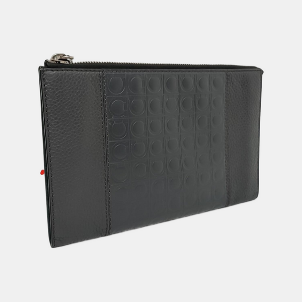 Gancini Calfskin Gray