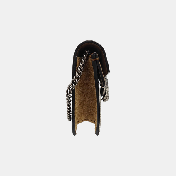 Dionysus Super Mini Monogram Coated Canvas Beige
