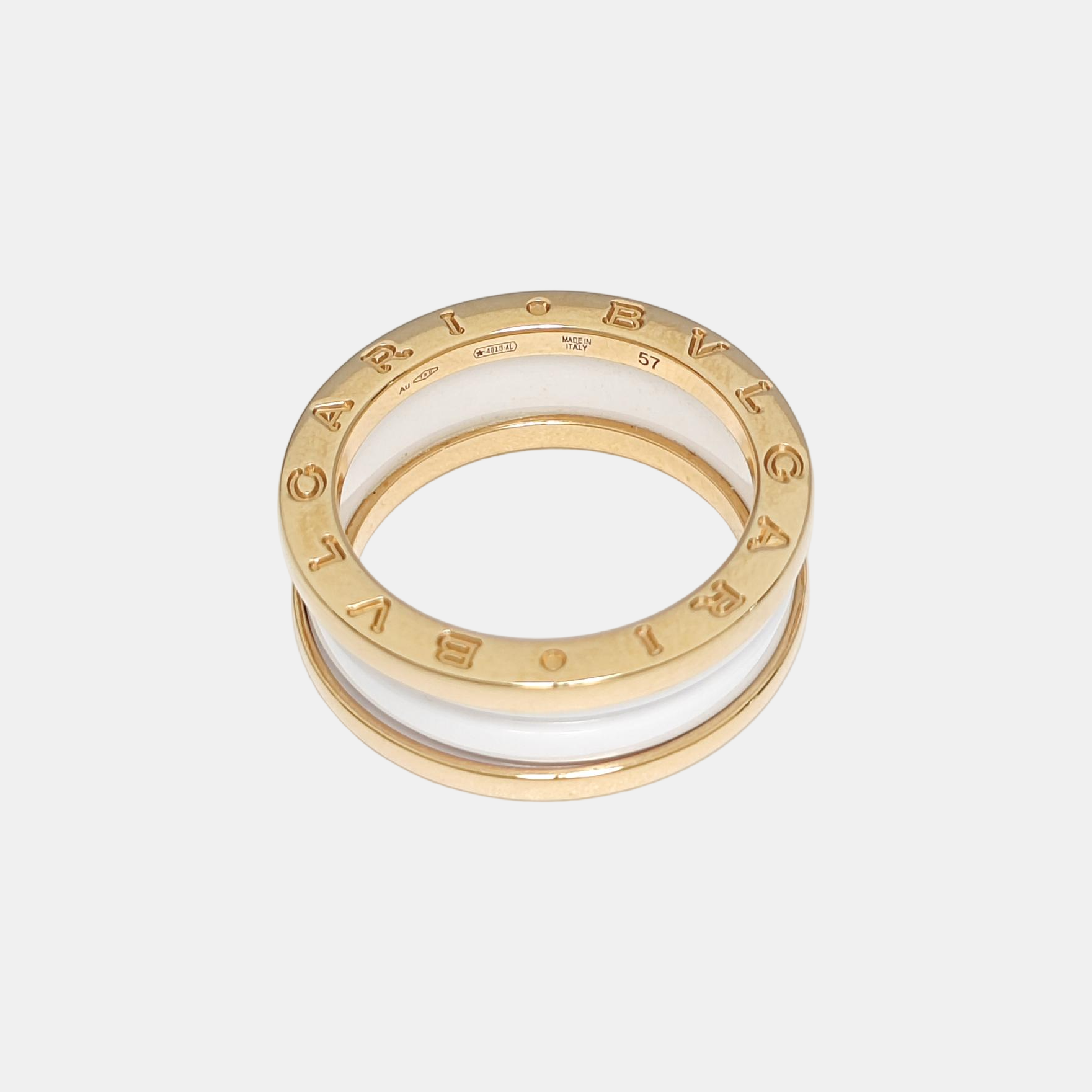 B.ZERO1 18k Rose Gold Ring EU 57