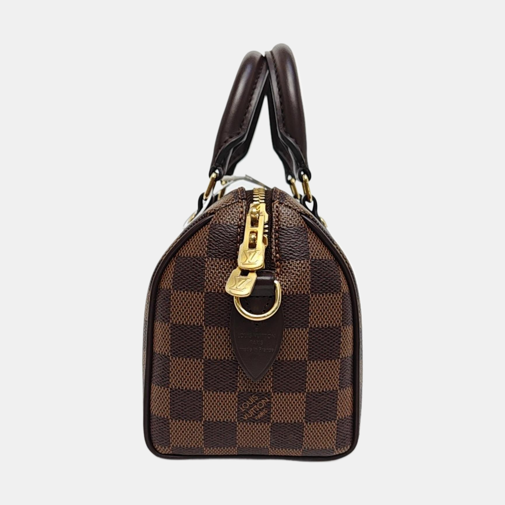 SPEEDY 20 Damier Ebene Coated Canvas Brown