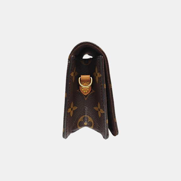 Lily Monogram Coated Canvas Brown