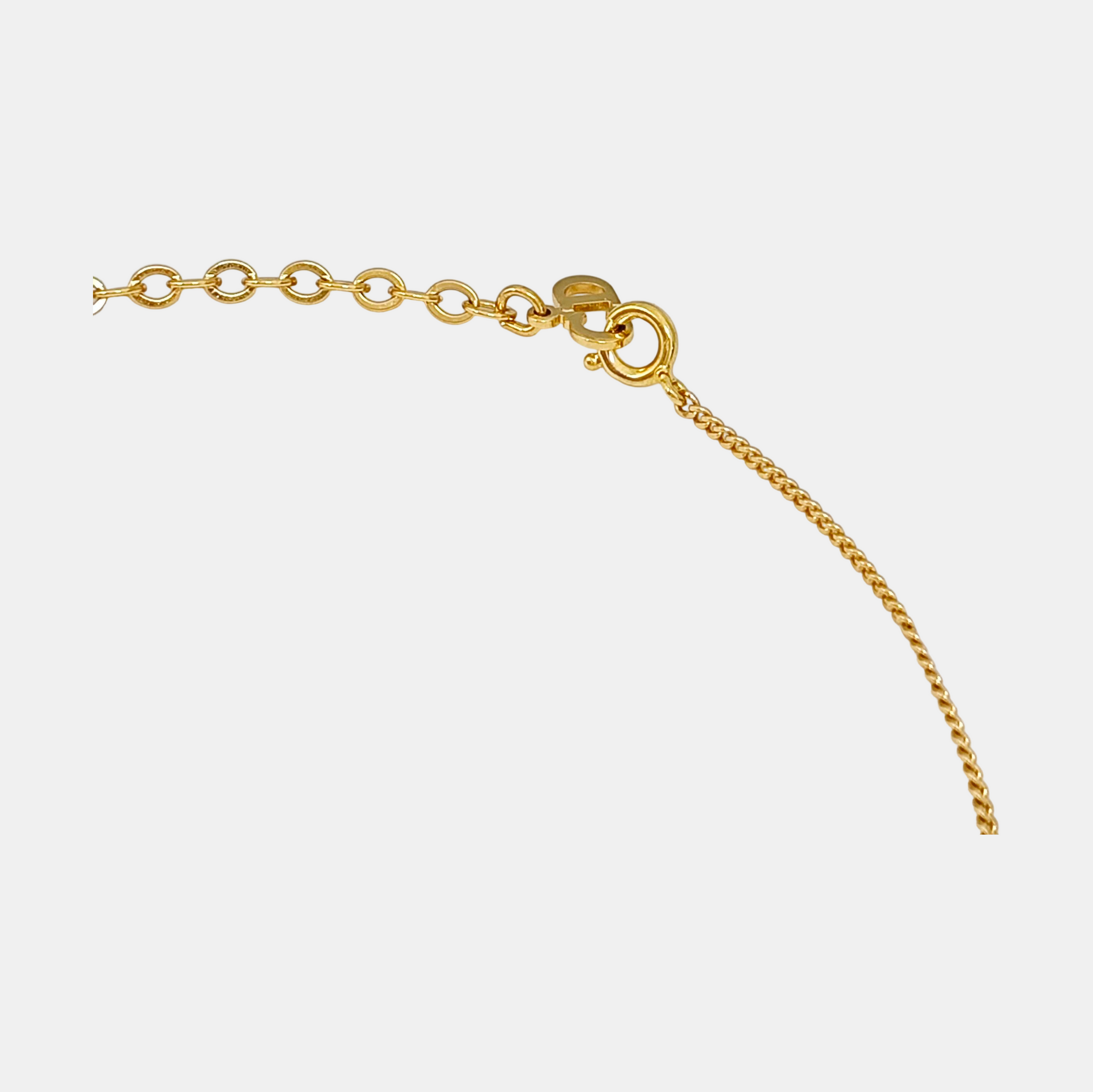 Petit CD Metal Gold Necklace