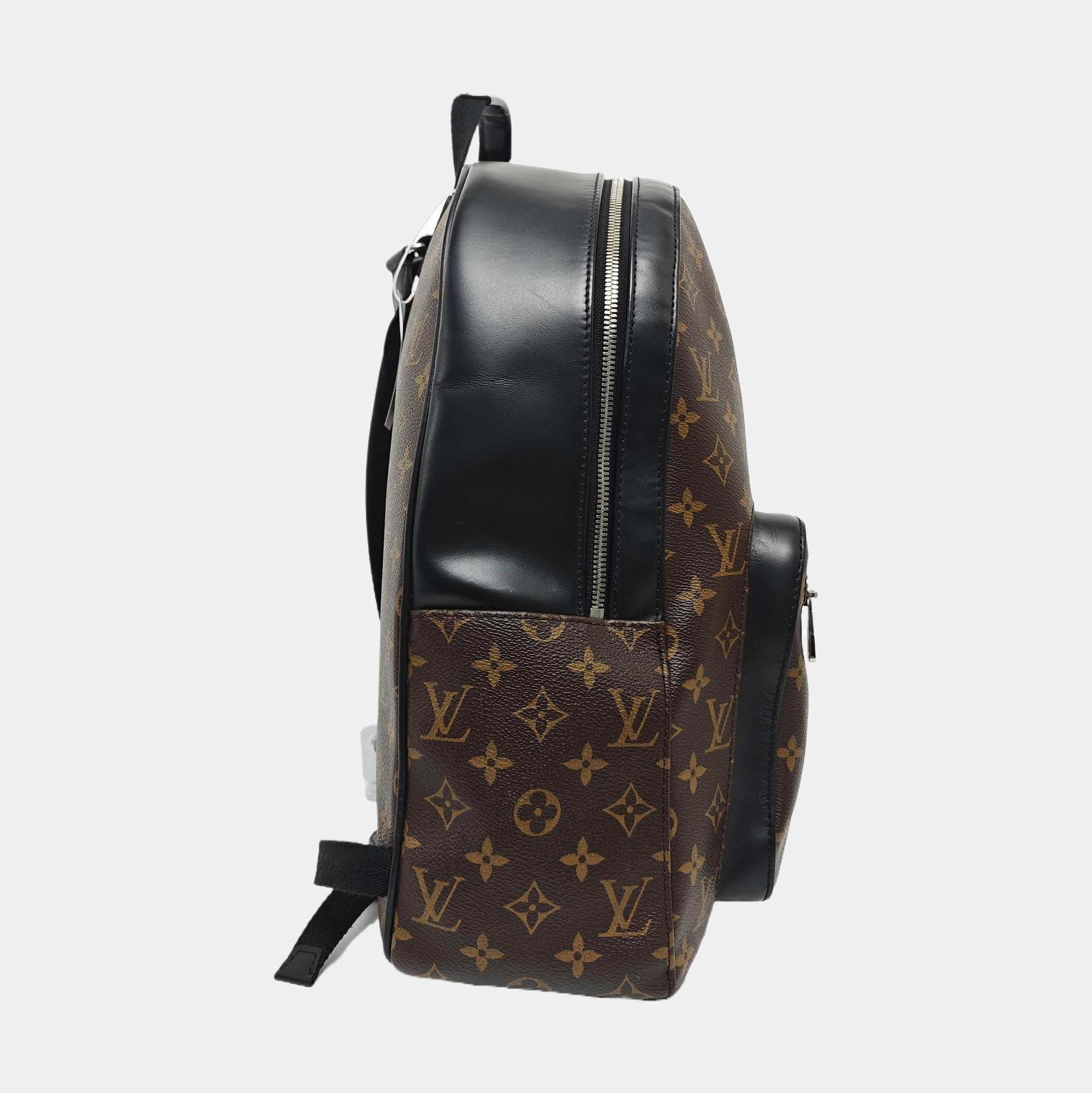 JOSH Monogram Coated Canvas Brown
