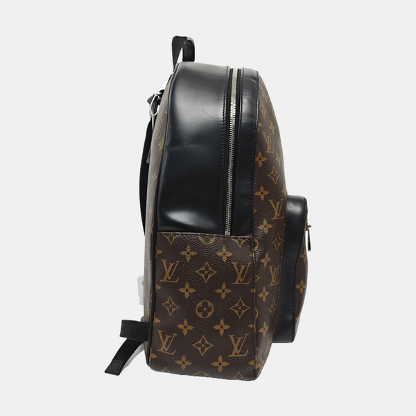 JOSH Monogram Coated Canvas Brown
