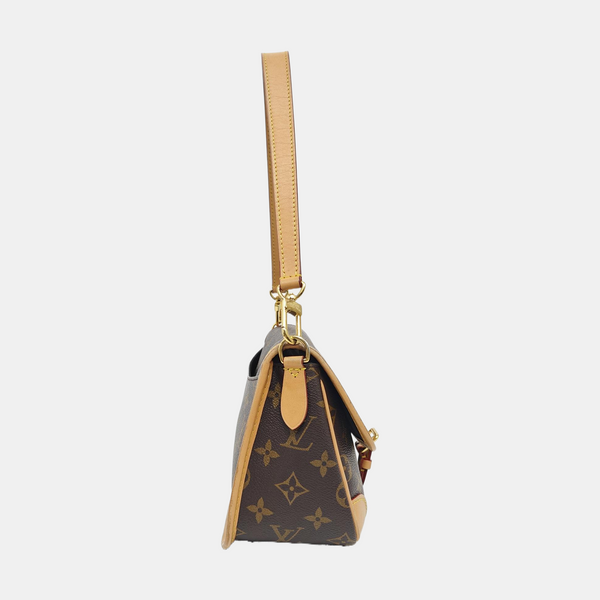 DIANE Monogram Coated Canvas Brown