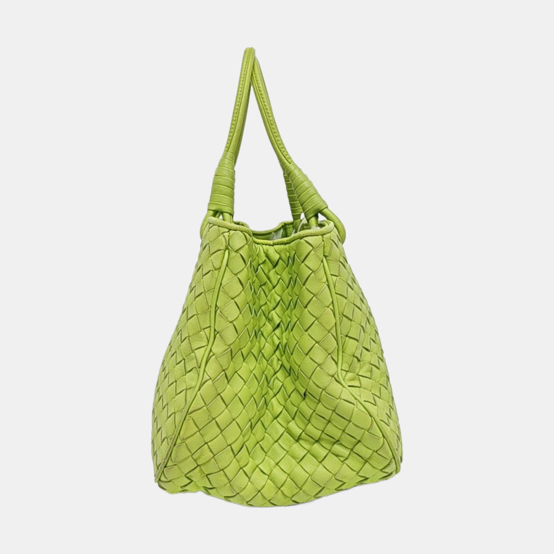 Lambskin Tote Bag Green
