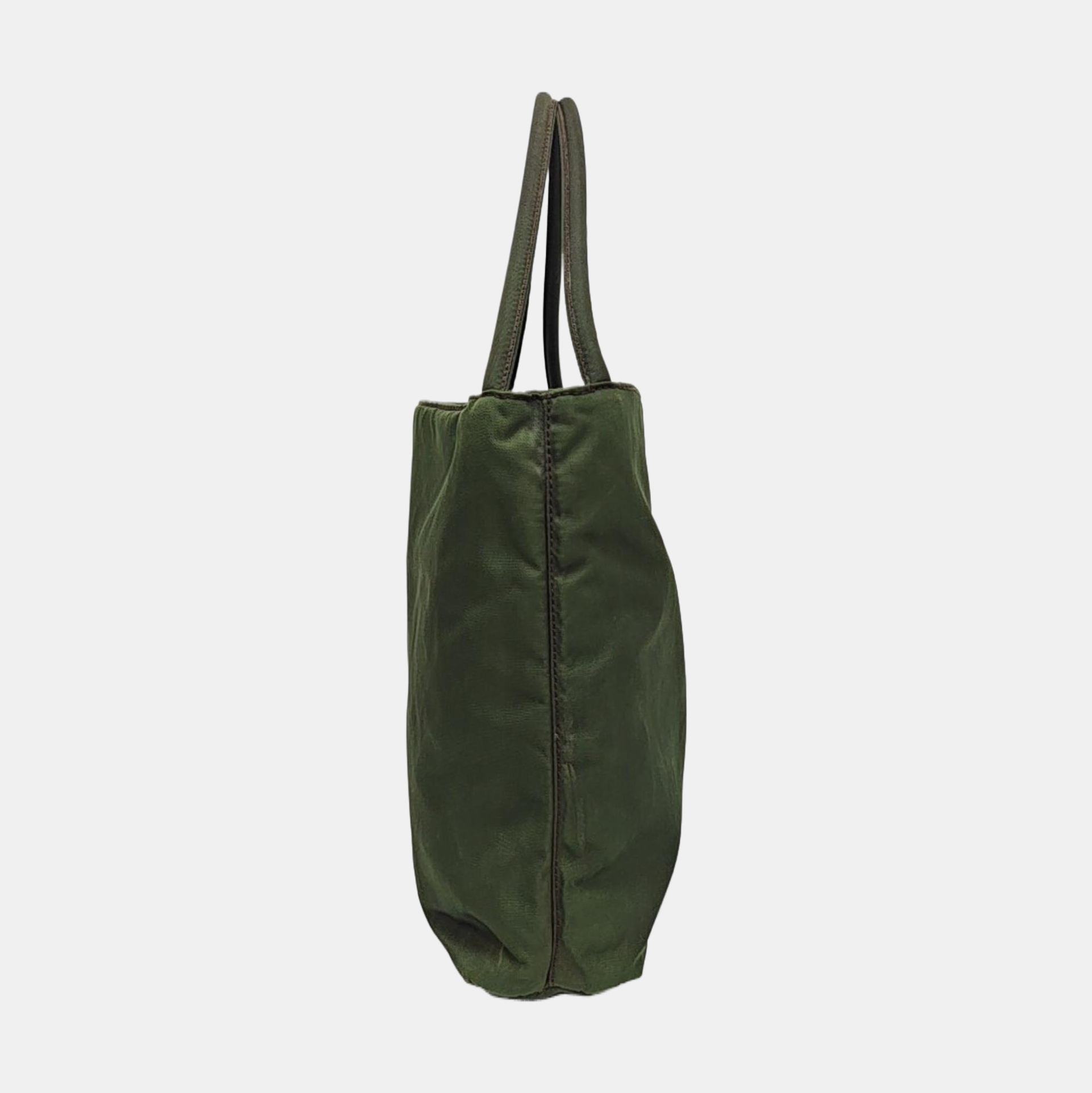 Nylon Top Handle Bag Green