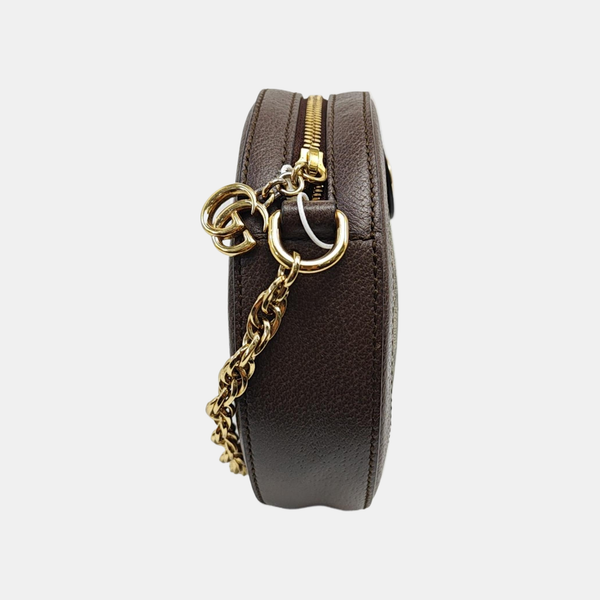 Ophidia Mini Monogram Coated Canvas Beige
