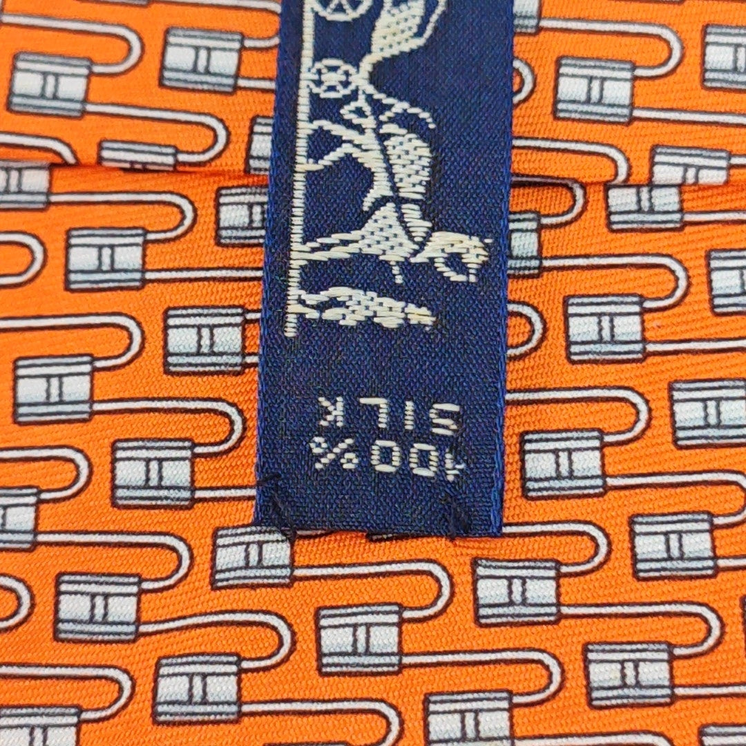 Mulberry Silk Tie Orange