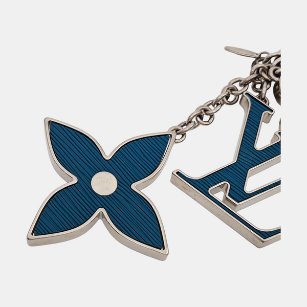 Metal Bag Charm Blue