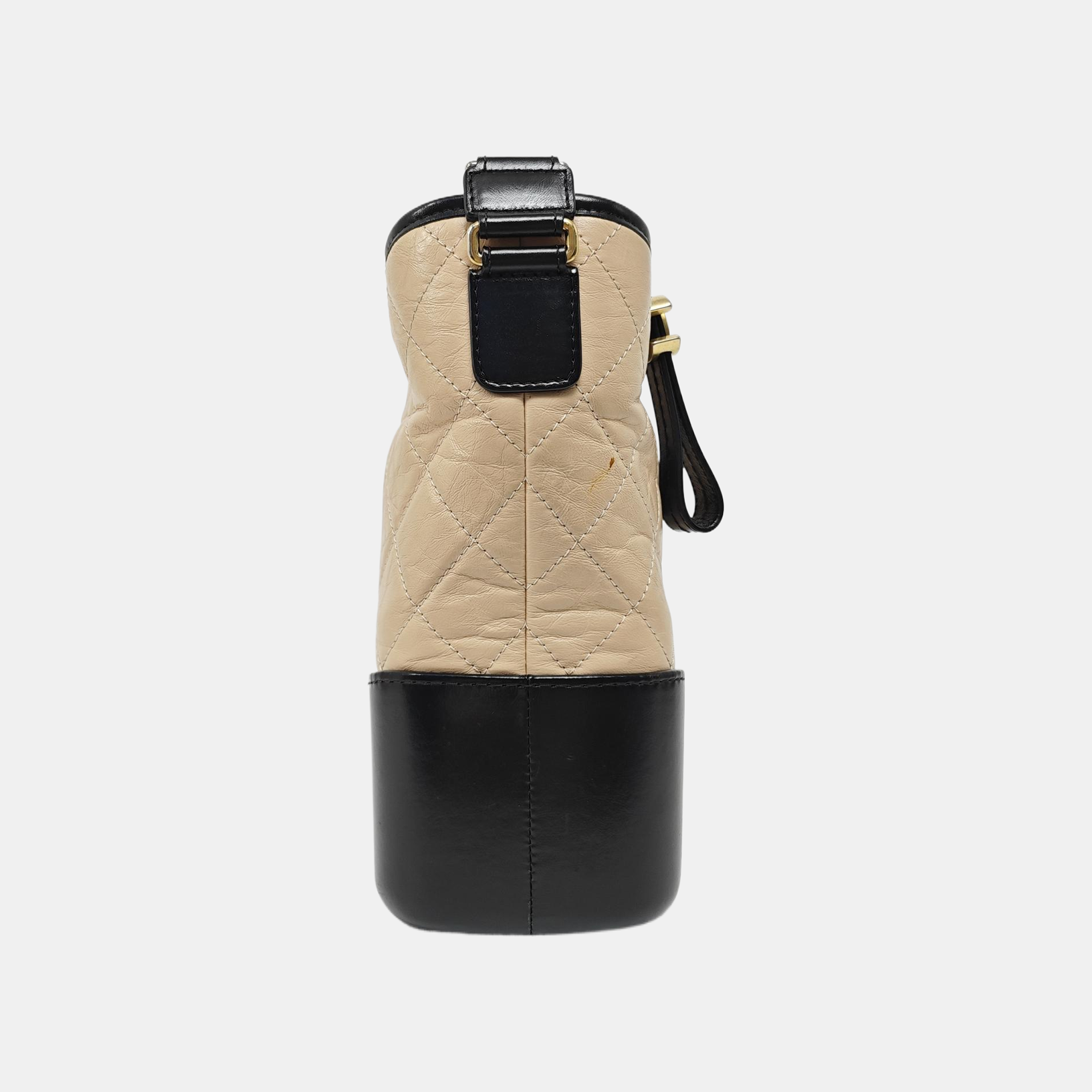 GABRIELLE Medium Quilted Calfskin Beige