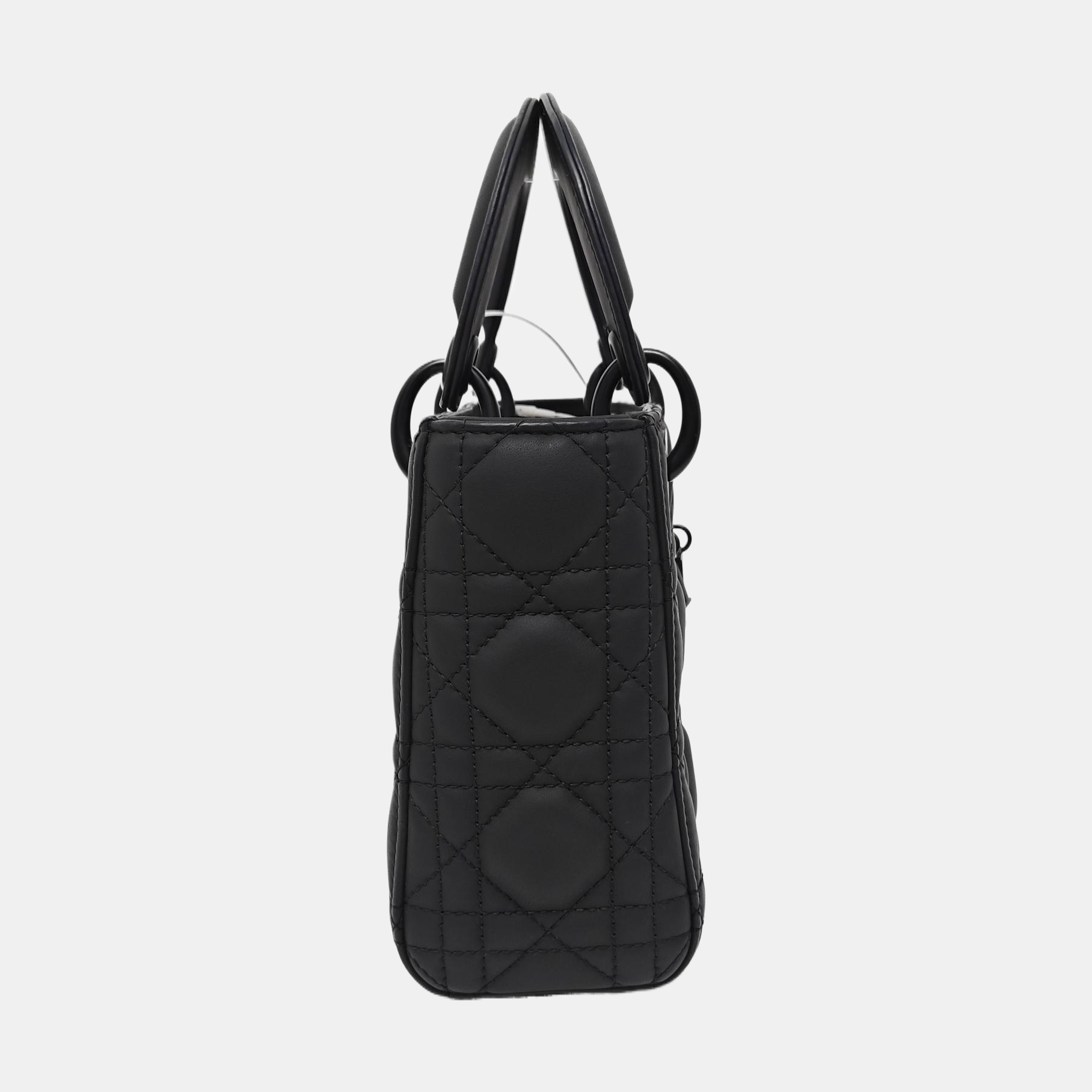 Lady Dior Mini Cannage Lambskin Black