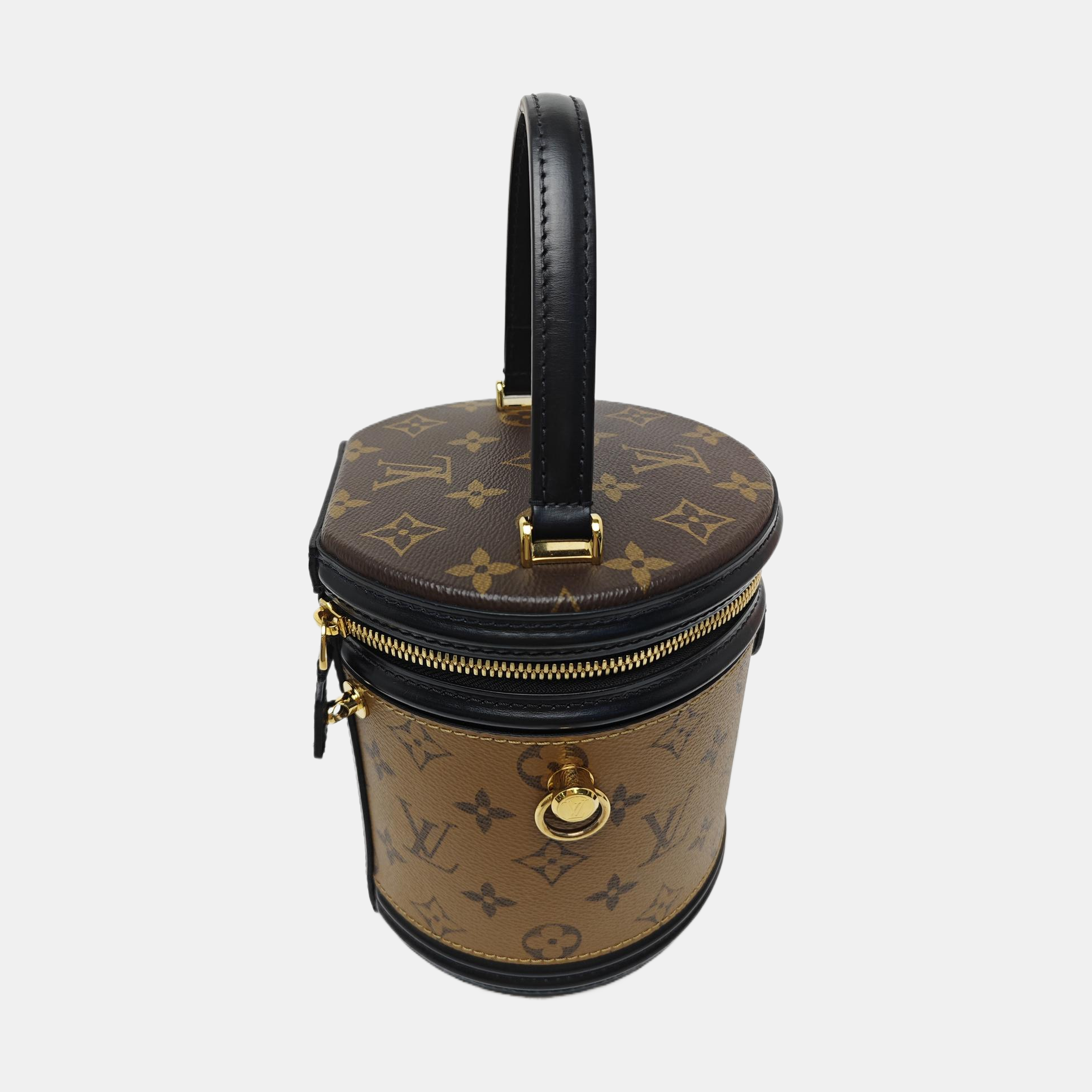 CANNES PM Monogram Coated Canvas Brown