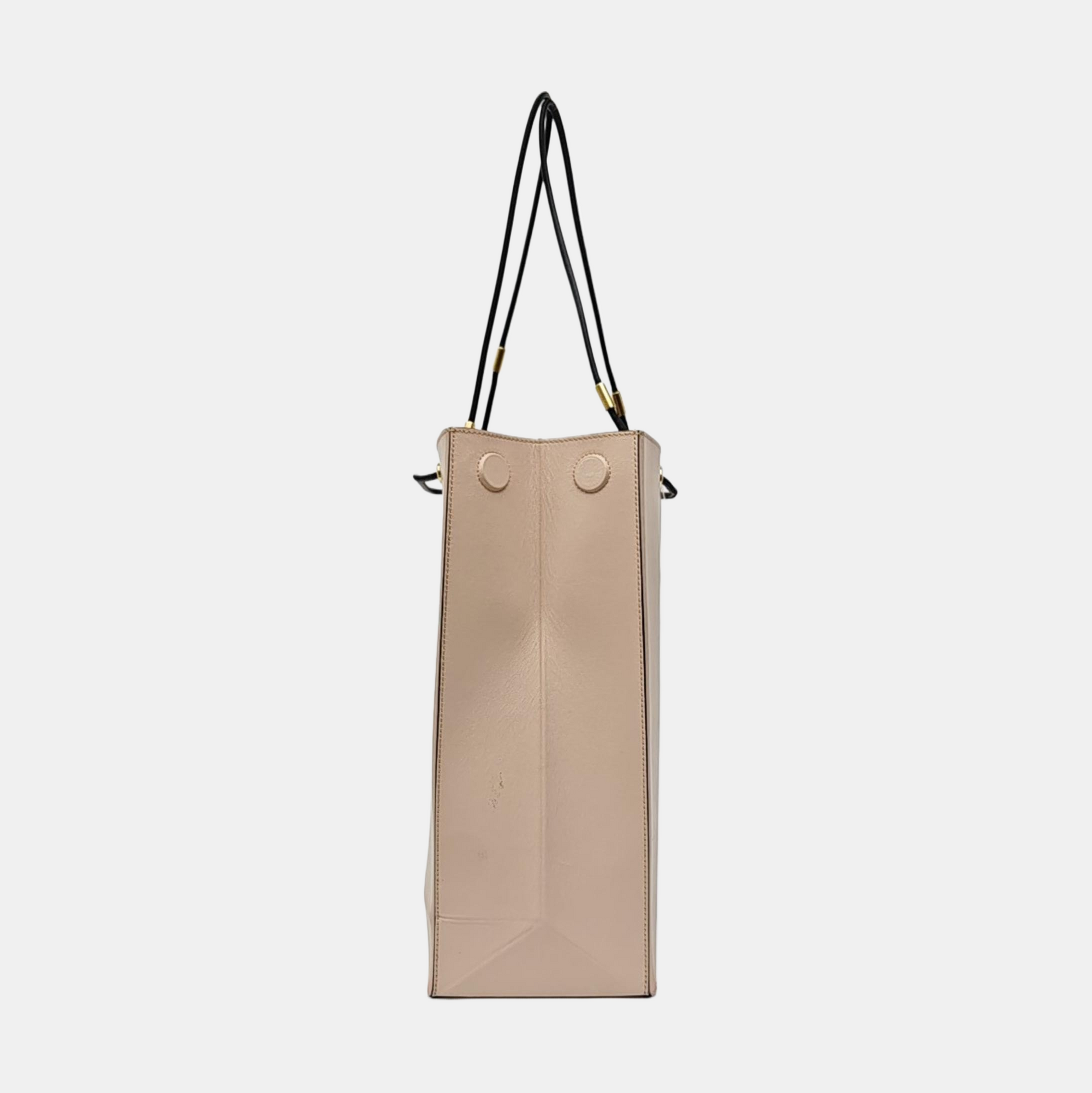 Calfskin Tote Bag Medium Pink