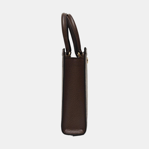 Ophidia Super Mini Monogram Coated Canvas Beige