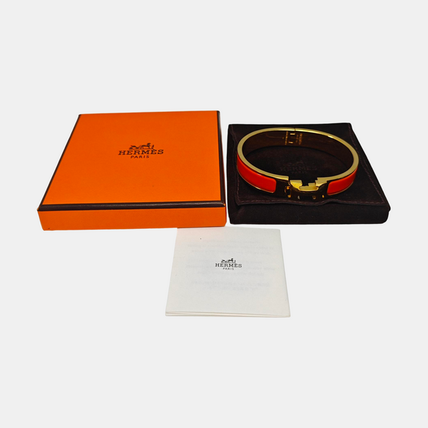 Clic H Metal Gold Bangle