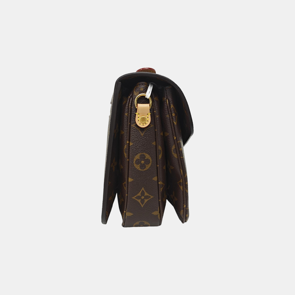 MÉTIS MM Monogram Coated Canvas Brown