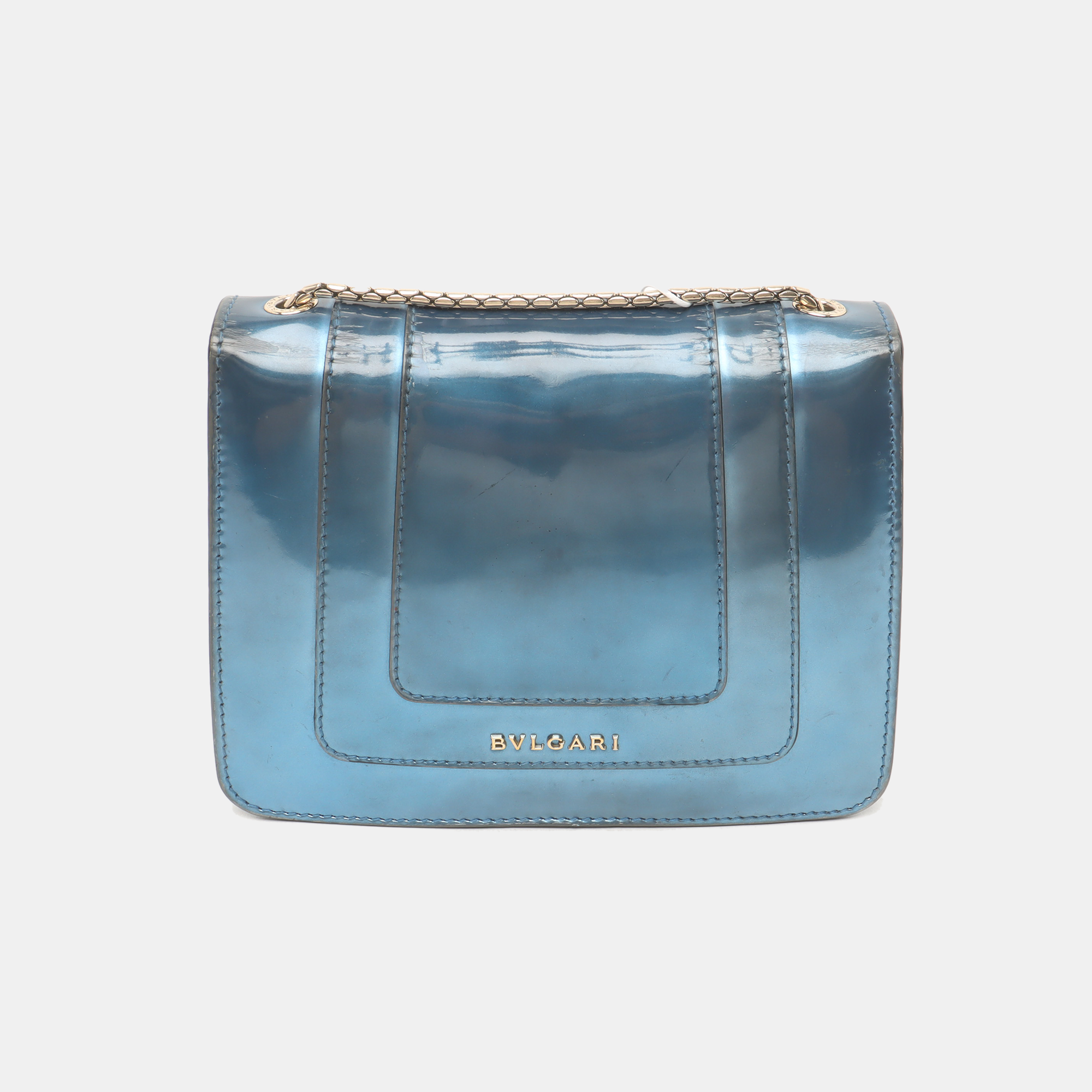 SERPENTI FOREVER Small Calfskin Blue