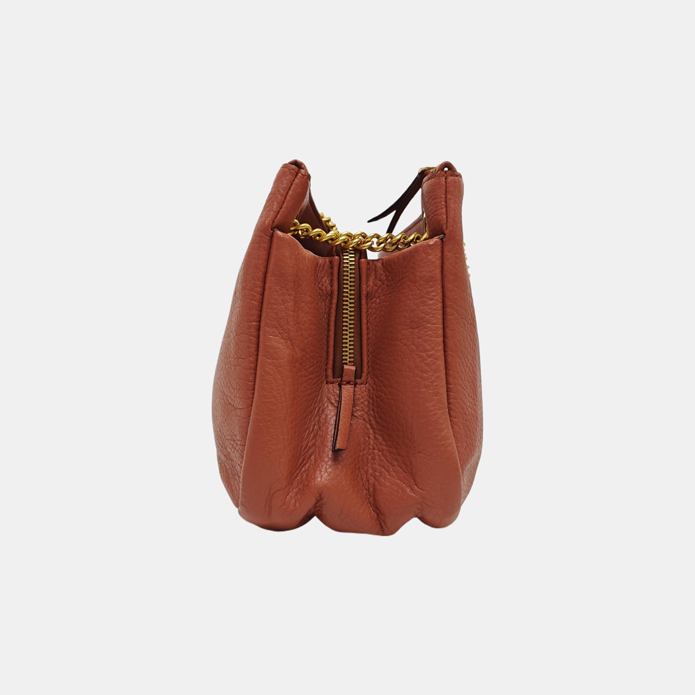 Calfskin Shoulder Bag Orange