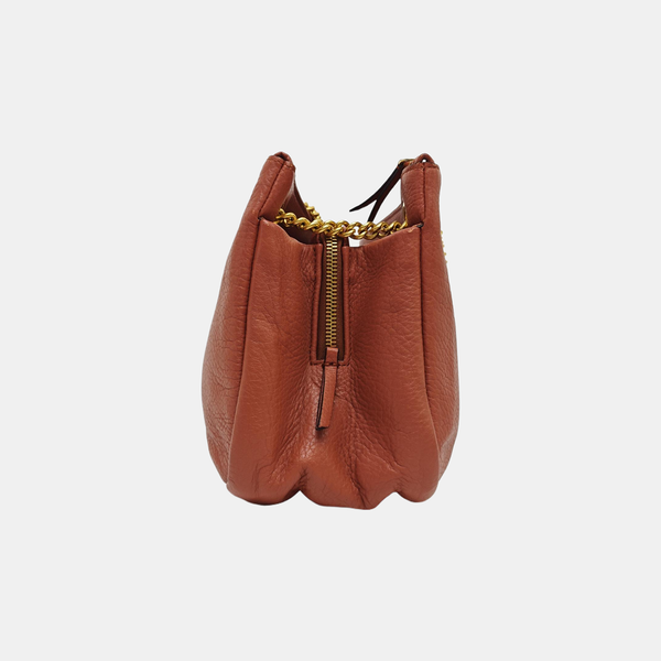 Calfskin Shoulder Bag Orange