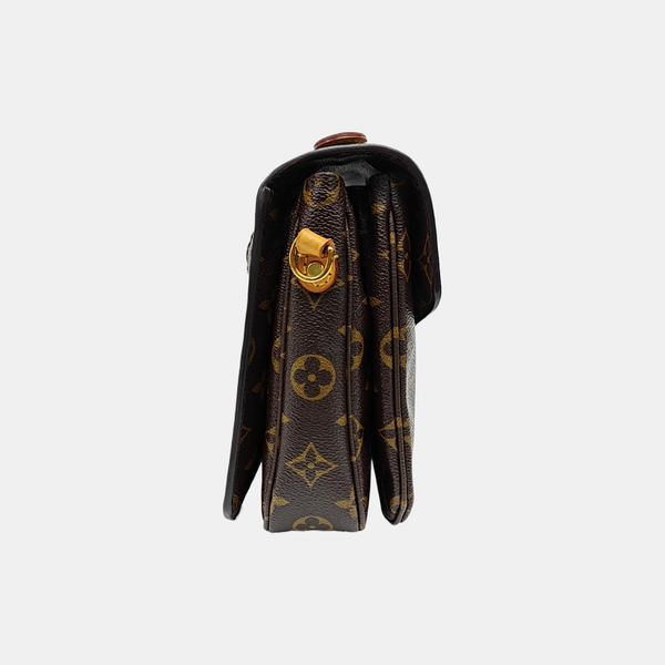 MÉTIS MM Monogram Coated Canvas Brown