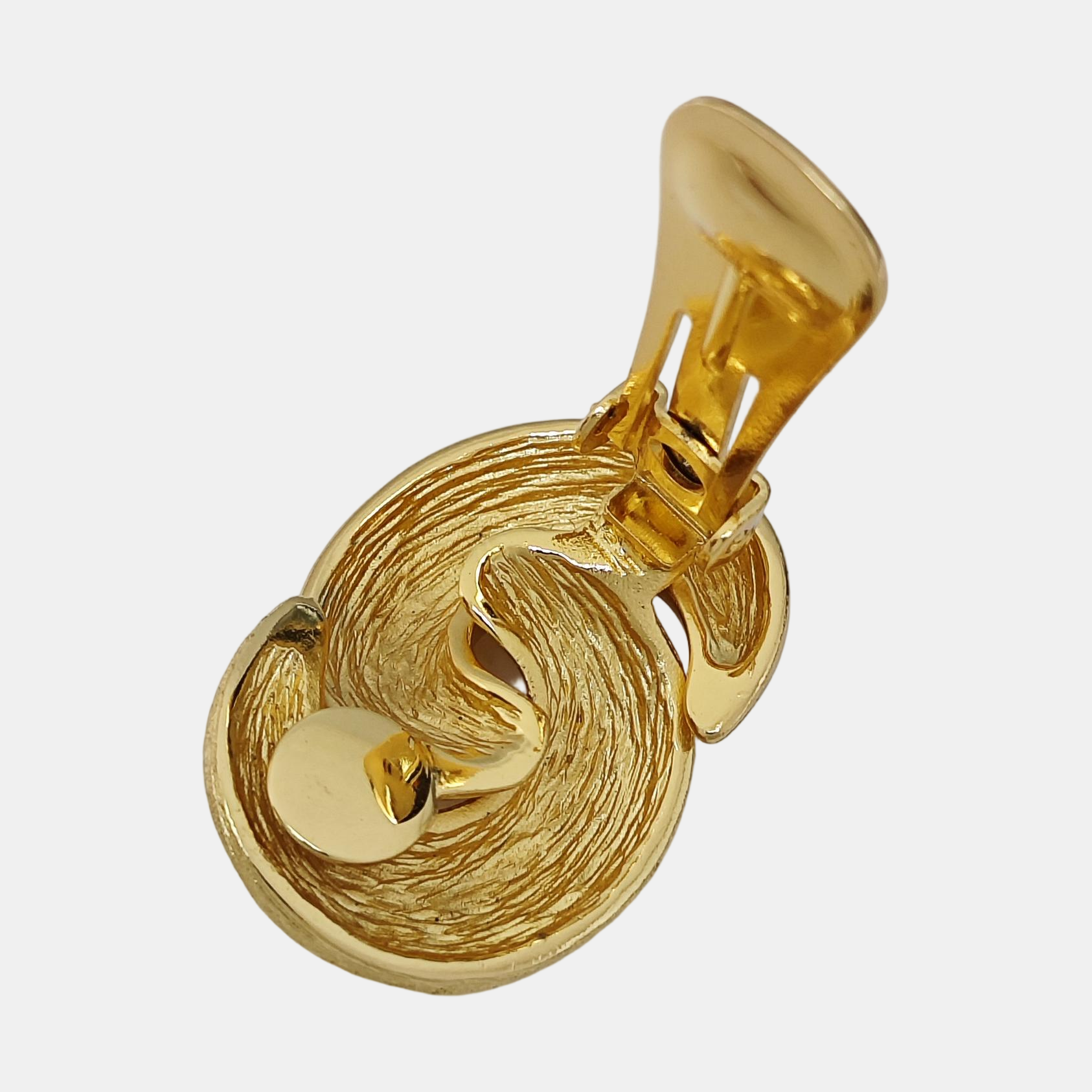 Metal Gold Clip On Earrings