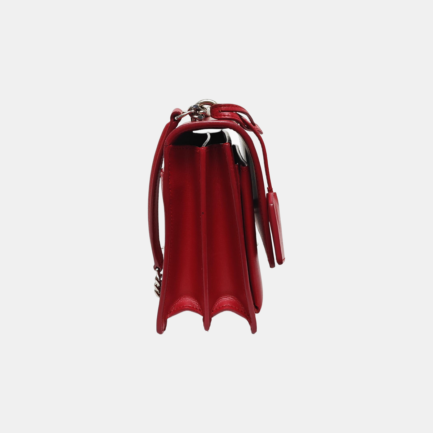 SUNSET Medium Calfskin Red