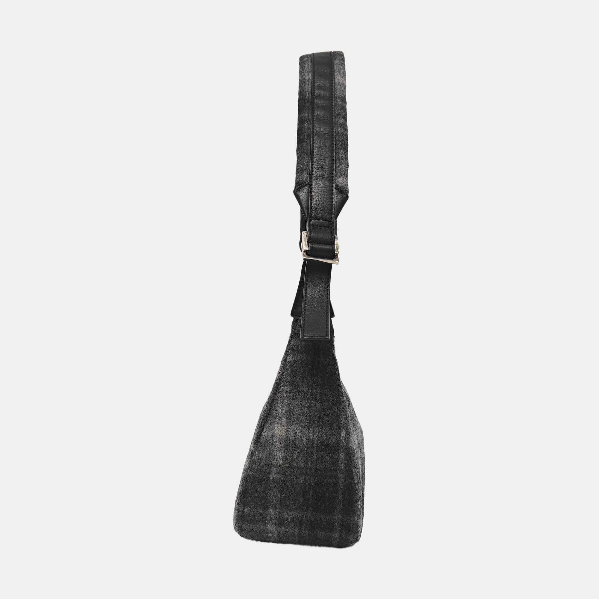 Fabric Top Handle Bag Gray
