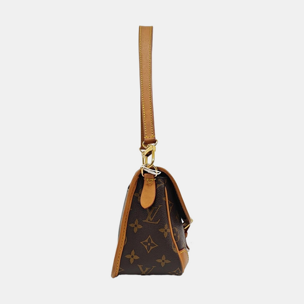 DIANE Monogram Coated Canvas Brown