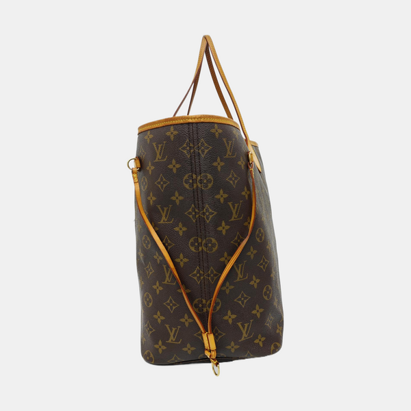 NEVERFULL GM Monogram Coated Canvas Brown