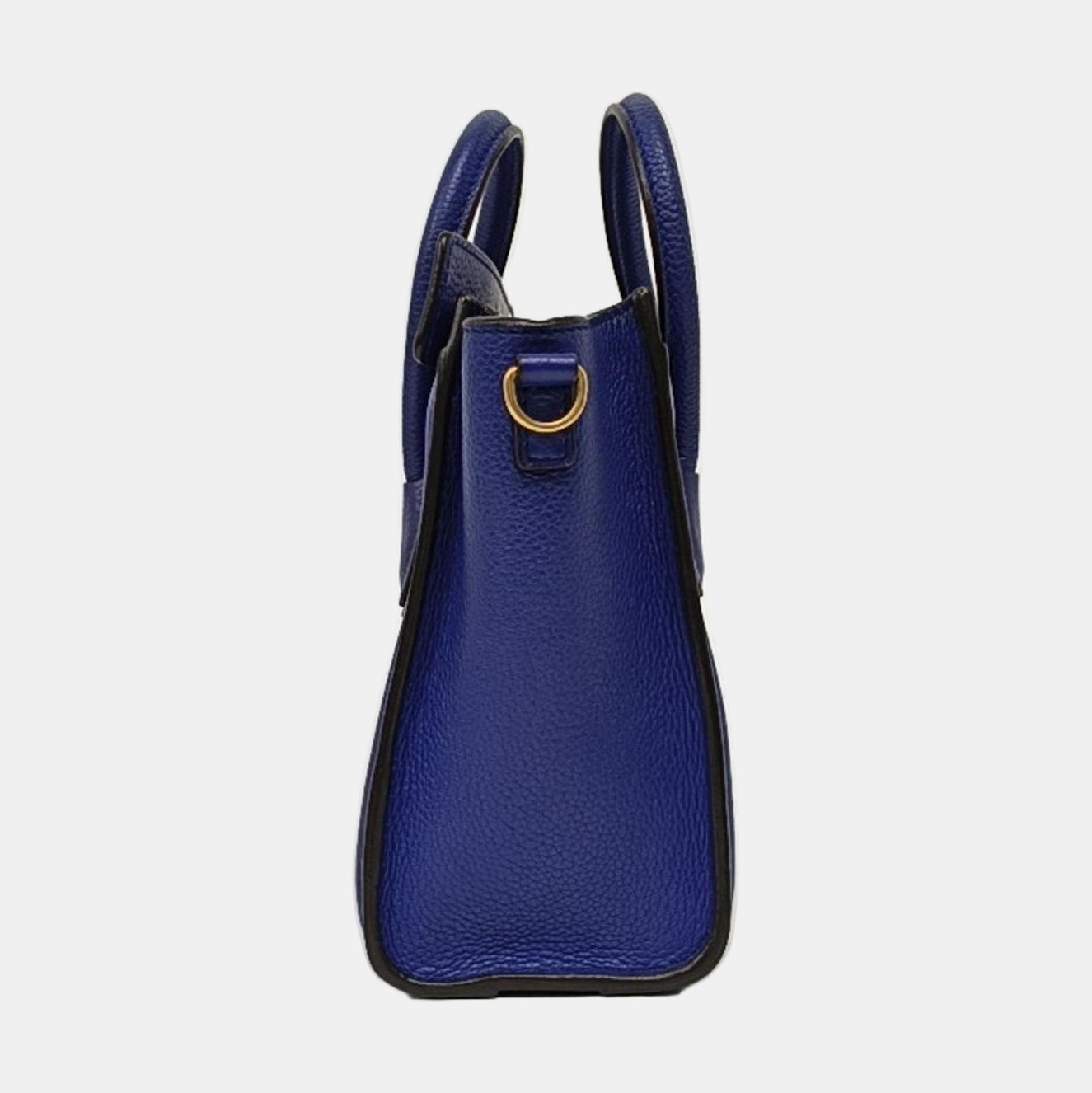 Authenticated pre-owned  LUGGAGE Nano Calfskin Blue - Tote Bag at Looply