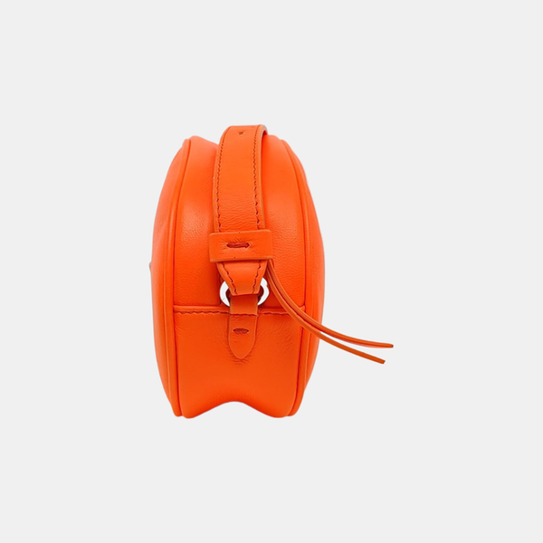 Calfskin Shoulder Bag Small Orange