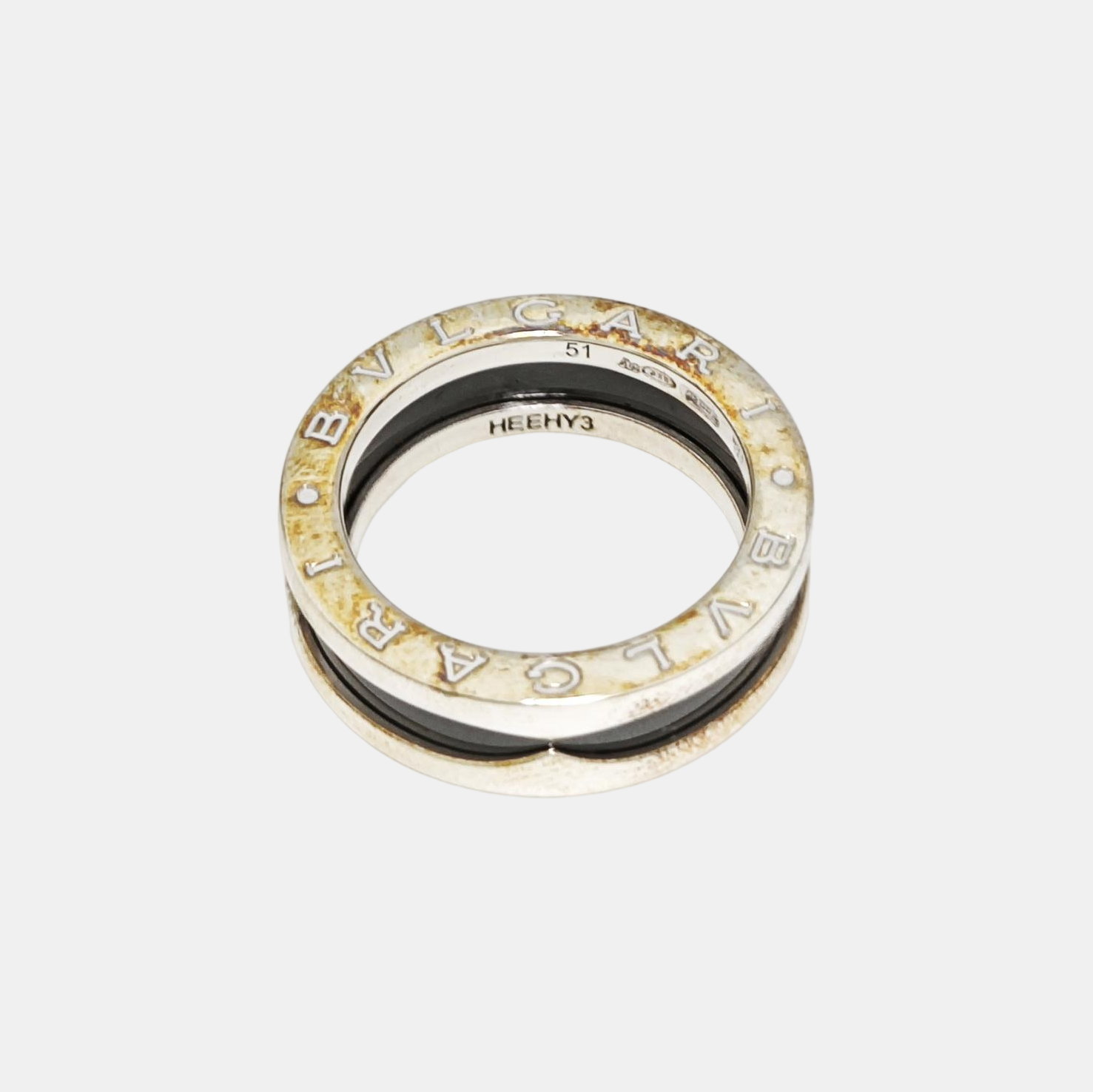 B.ZERO1 925 Sterling Silver Ring EU 51