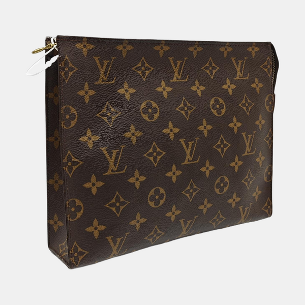 TOILET POCKET 26 Monogram Coated Canvas Brown