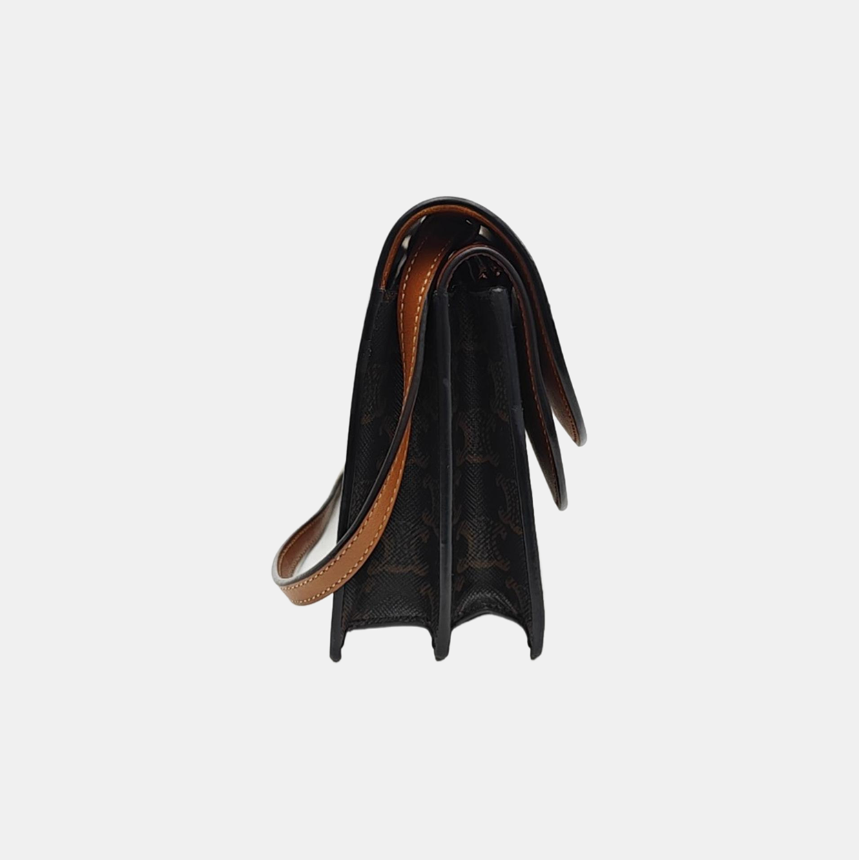 TRIOMPHE CANVAS Small Coated Canvas Brown