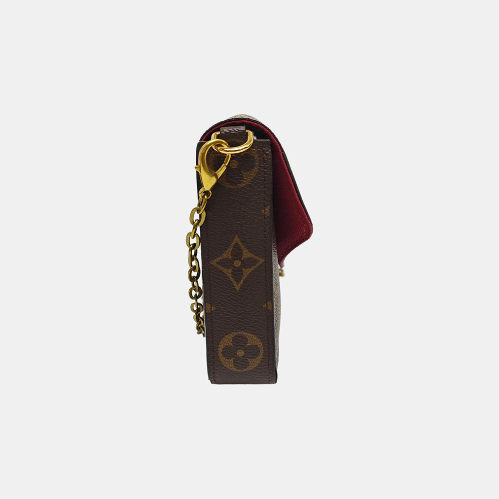 FÉLICIE Monogram Coated Canvas Brown
