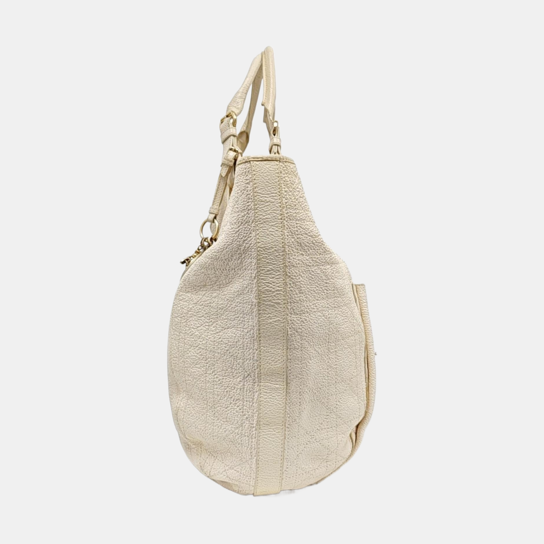 Cannage Calfskin White
