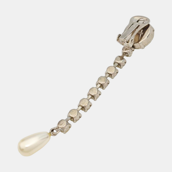 Metal Clear Clip On Earrings