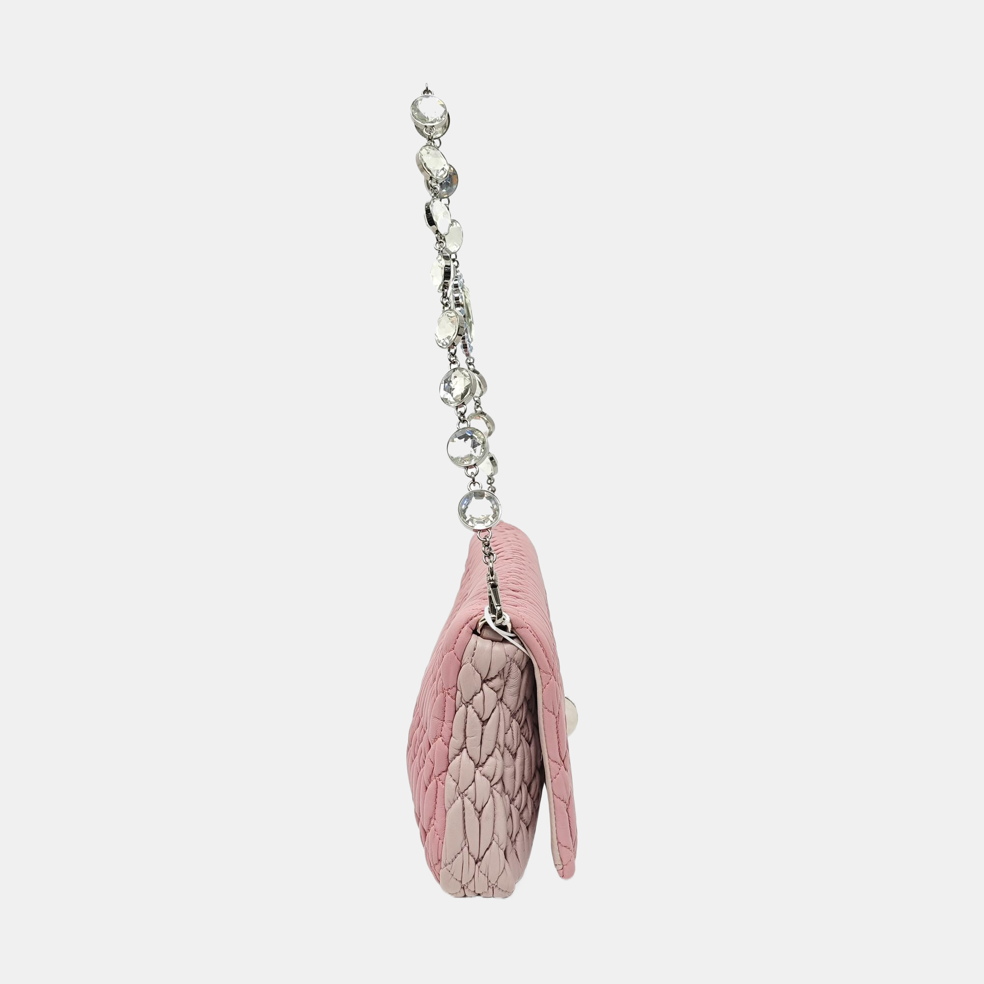 Crystal Quilted Lambskin Pink