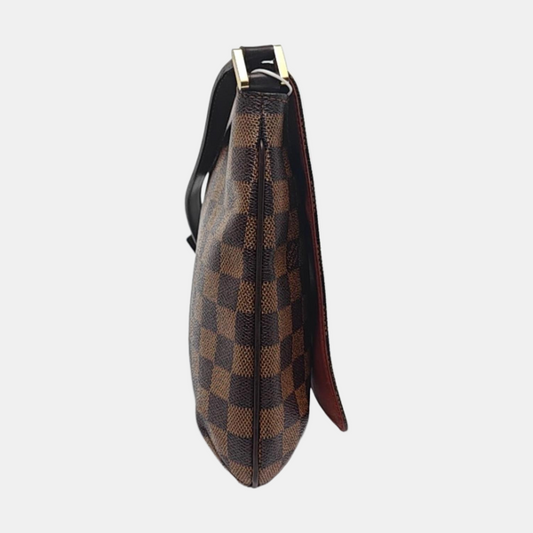 Authenticated pre-owned  MUSETTE TANGO Damier Ebene Coated Canvas Brown - Crossbody Bag at Looply