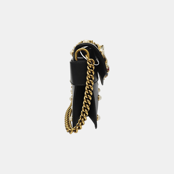 Queen Margaret Mini Calfskin Black