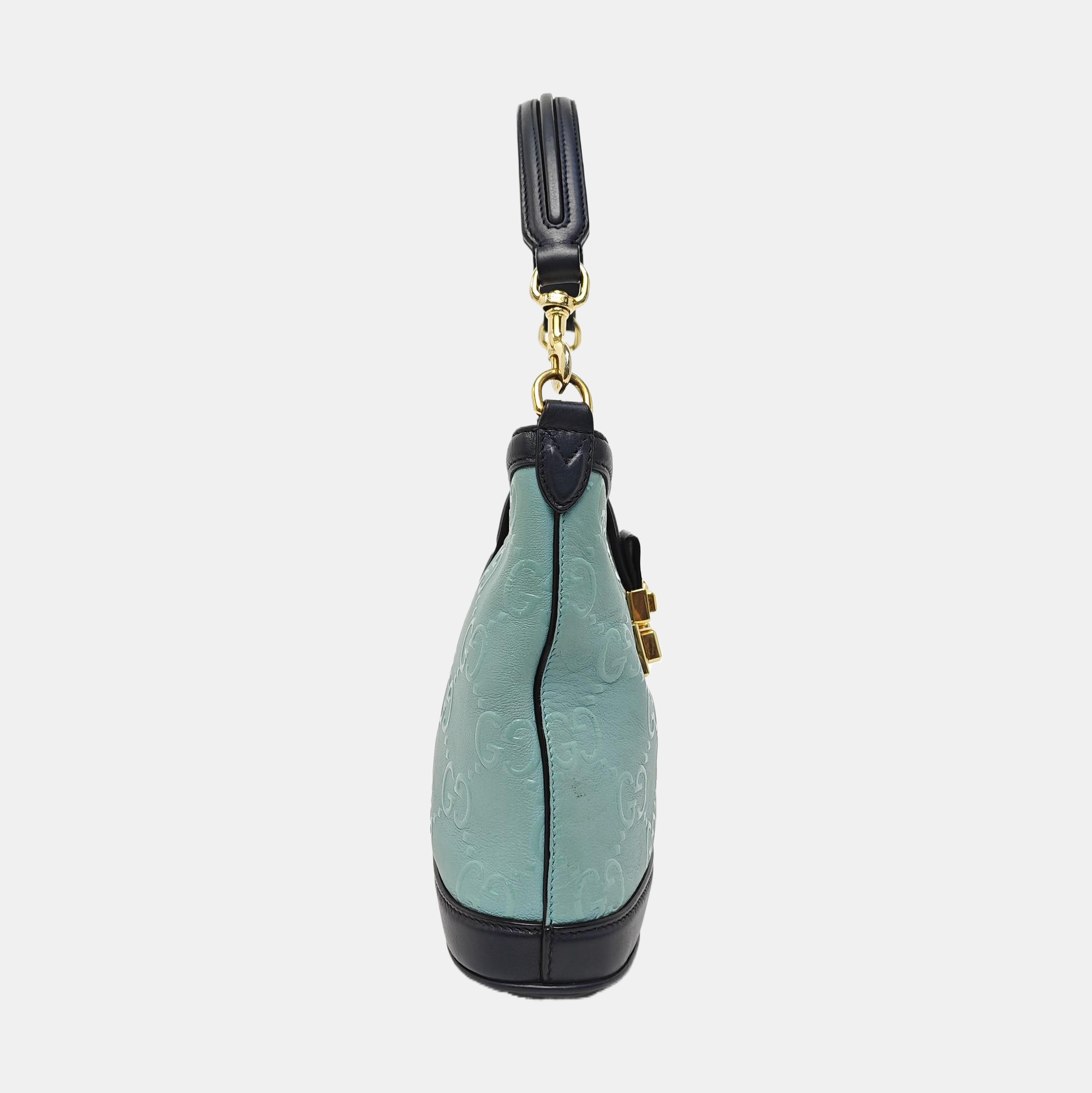 Calfskin Bucket Bag Small Blue