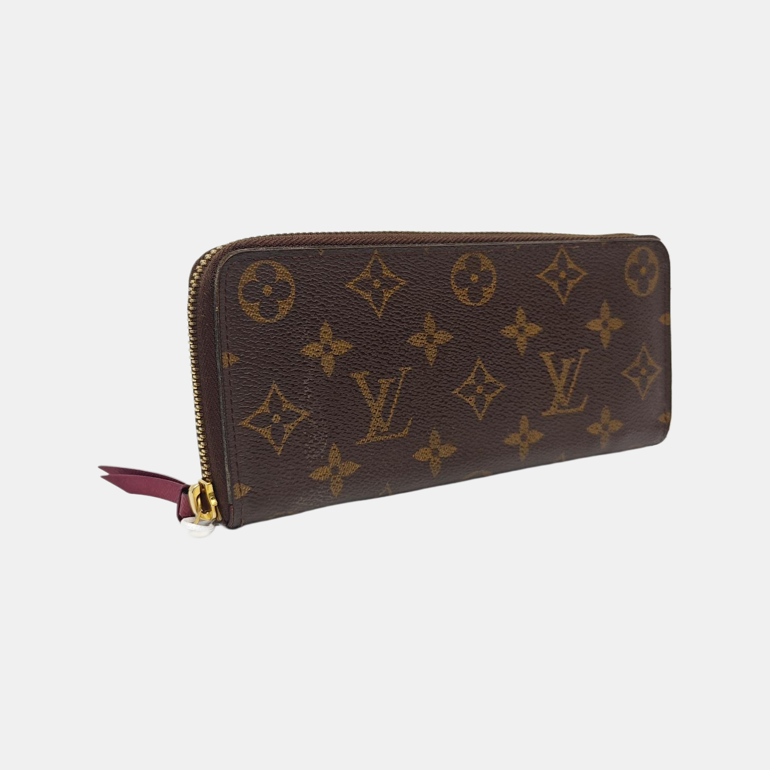 CLÉMENCE Monogram Coated Canvas Brown Wallet