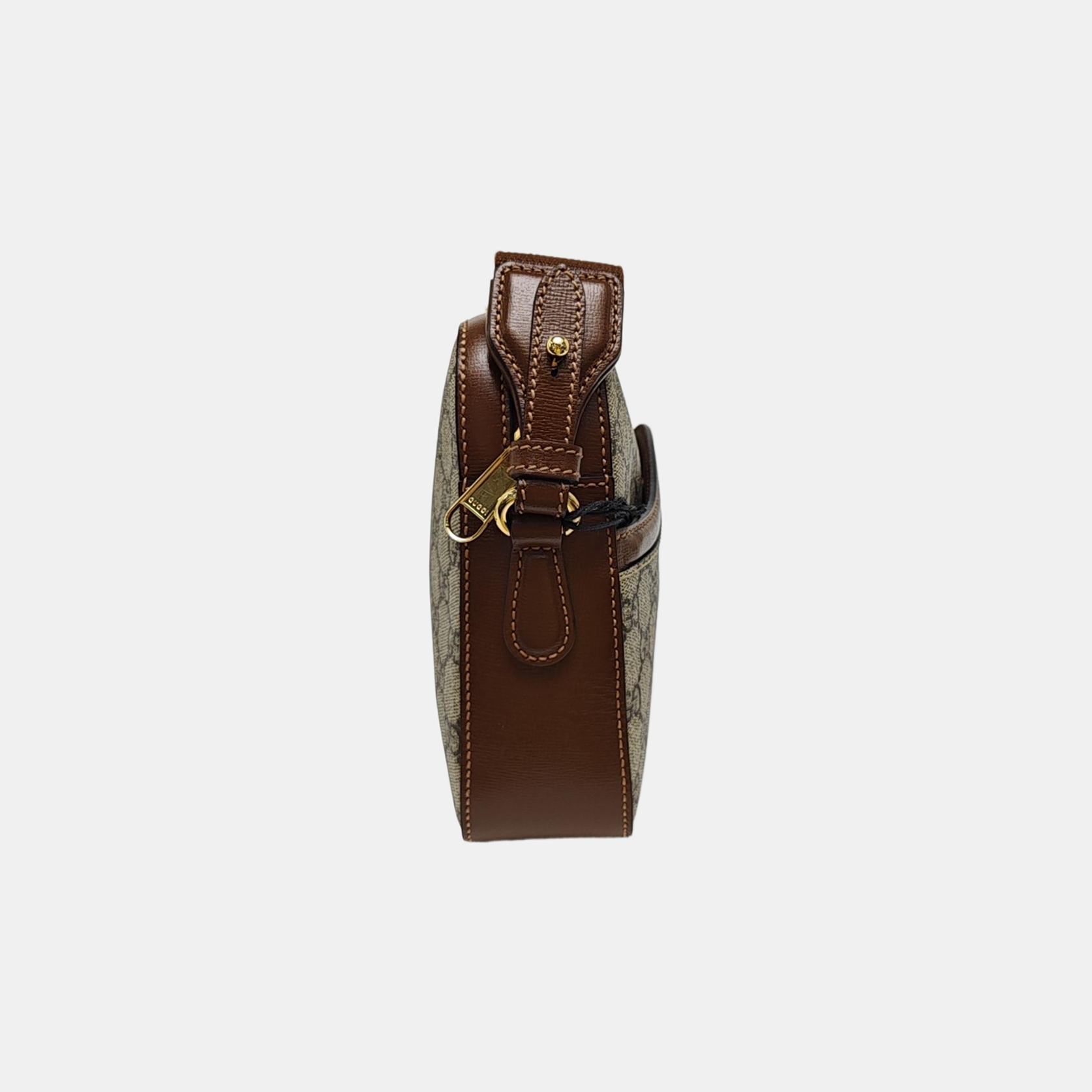 Monogram Coated Canvas Shoulder Bag Black