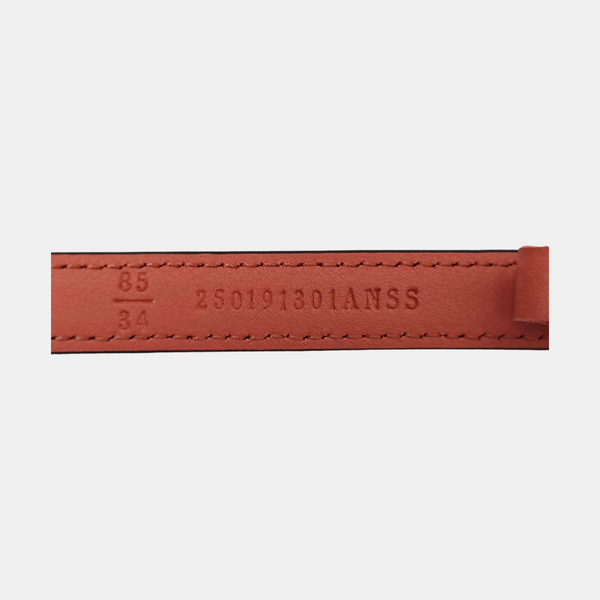 Leather Belt Red