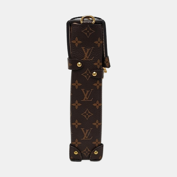 TRUNK Monogram Coated Canvas Brown