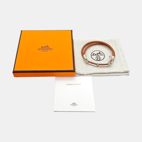 Roulis Leather Brown Bangle