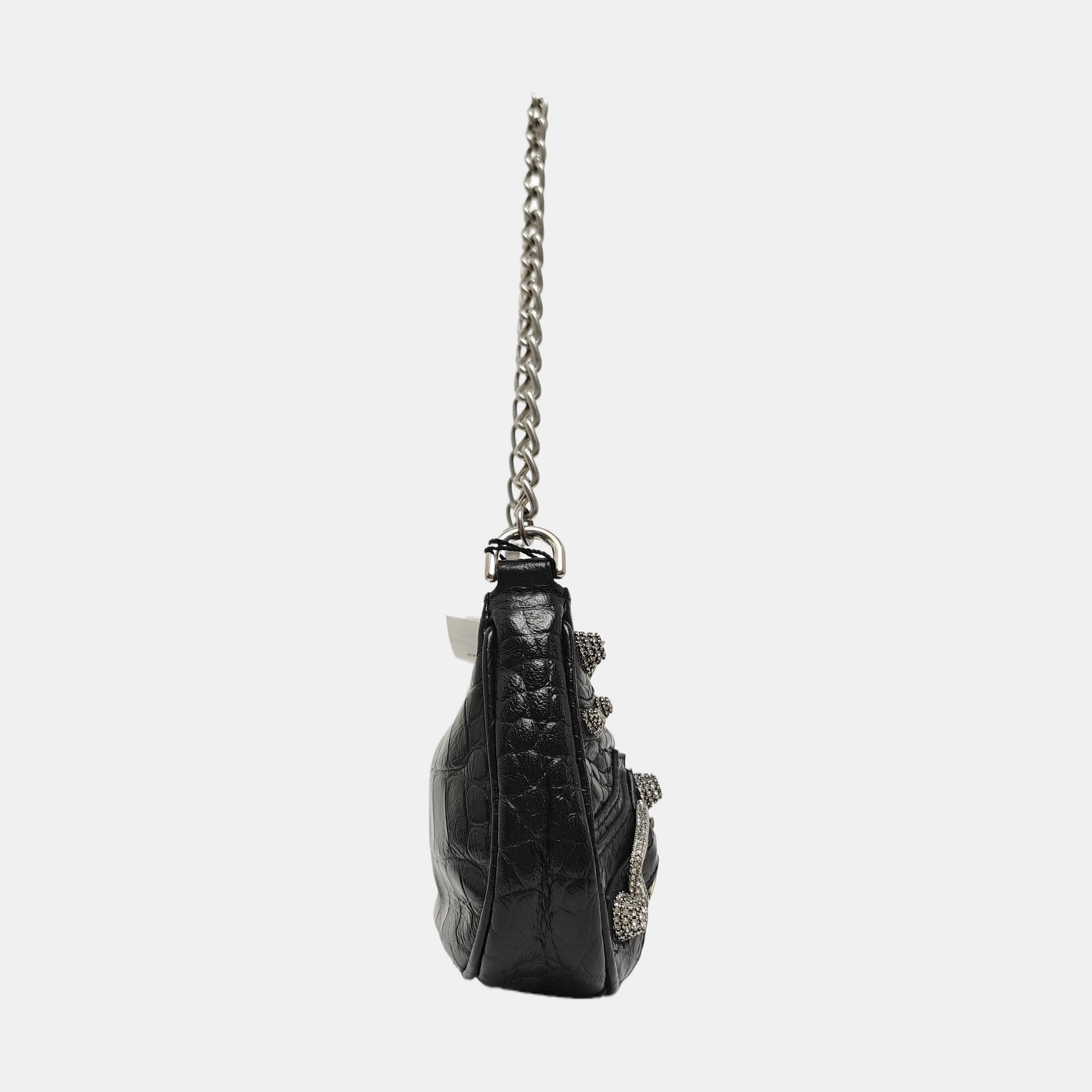 Le Cagole Mini Calfskin Black