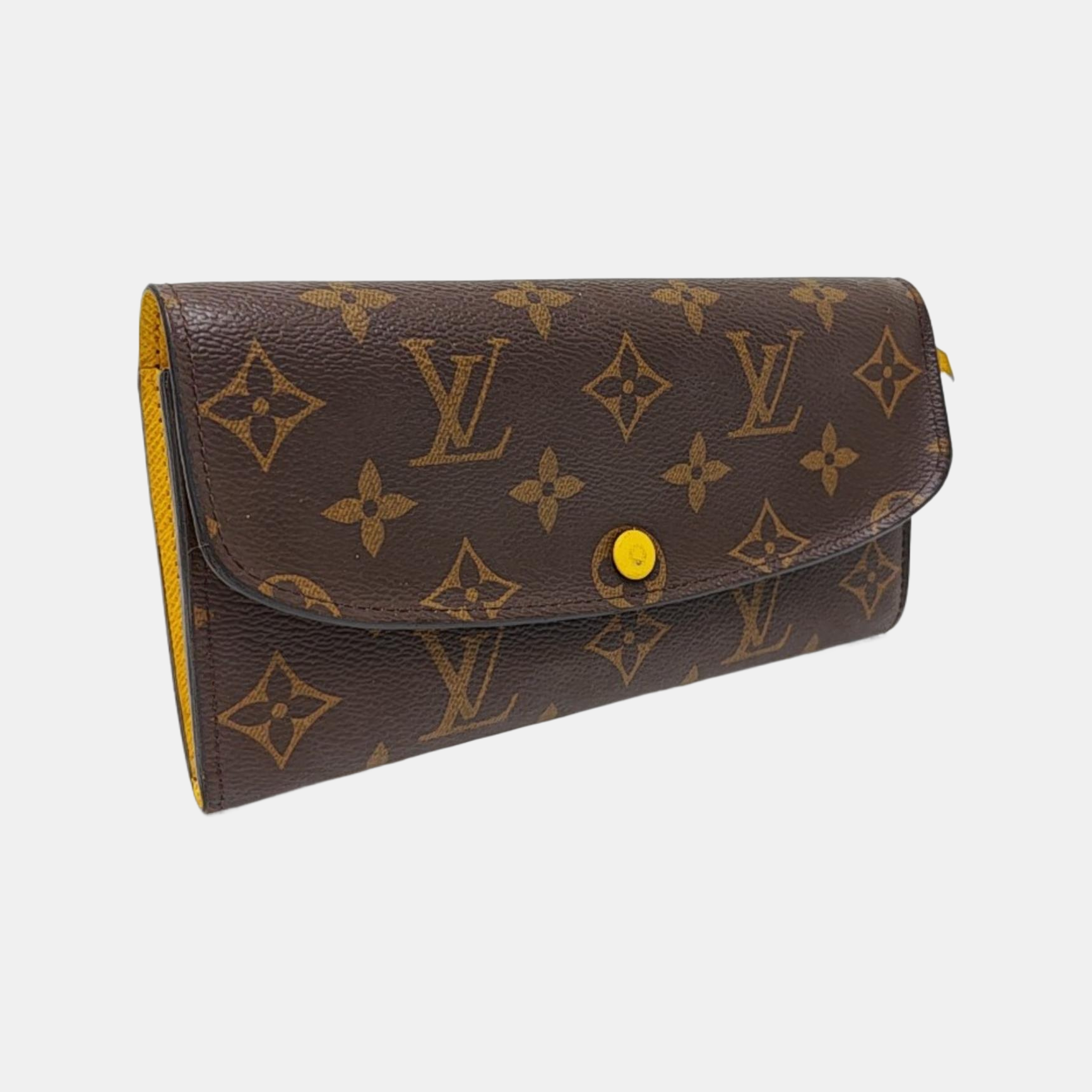 EMILIE Monogram Coated Canvas Brown Wallet