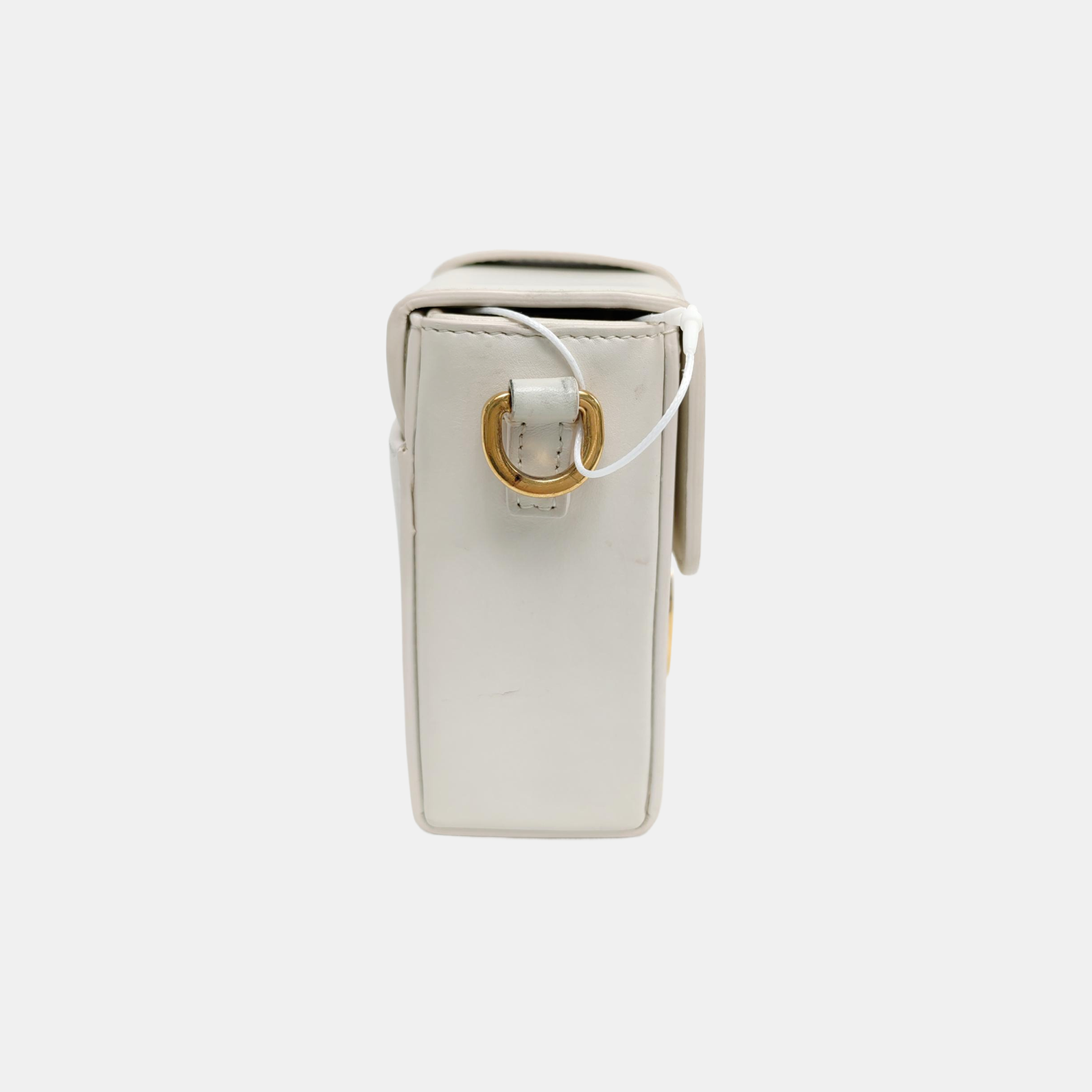 Authenticated pre-owned  30 Montaigne Calfskin White - Shoulder Bag at Looply